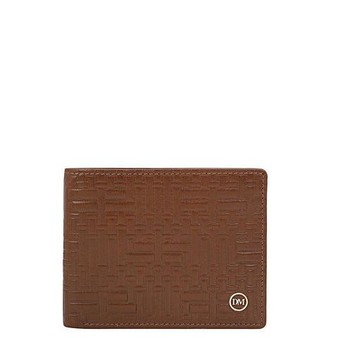 Cognac Bifold Leather Mens Wallet