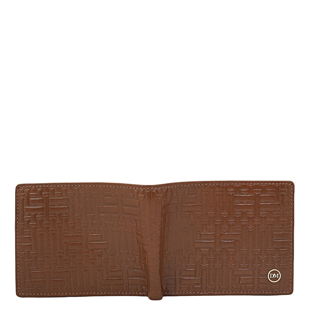 Cognac Bifold Leather Mens Wallet