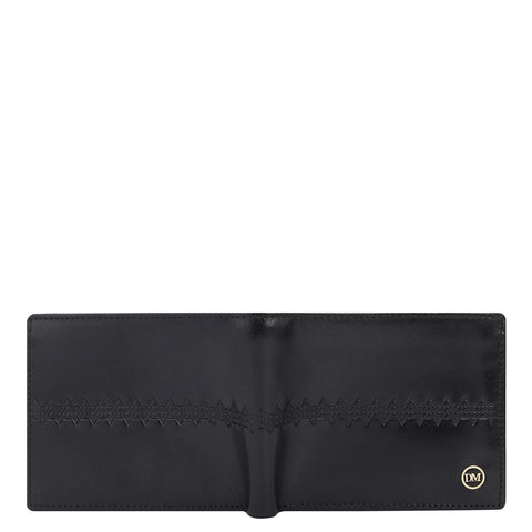 Black Bifold Leather Mens Wallet