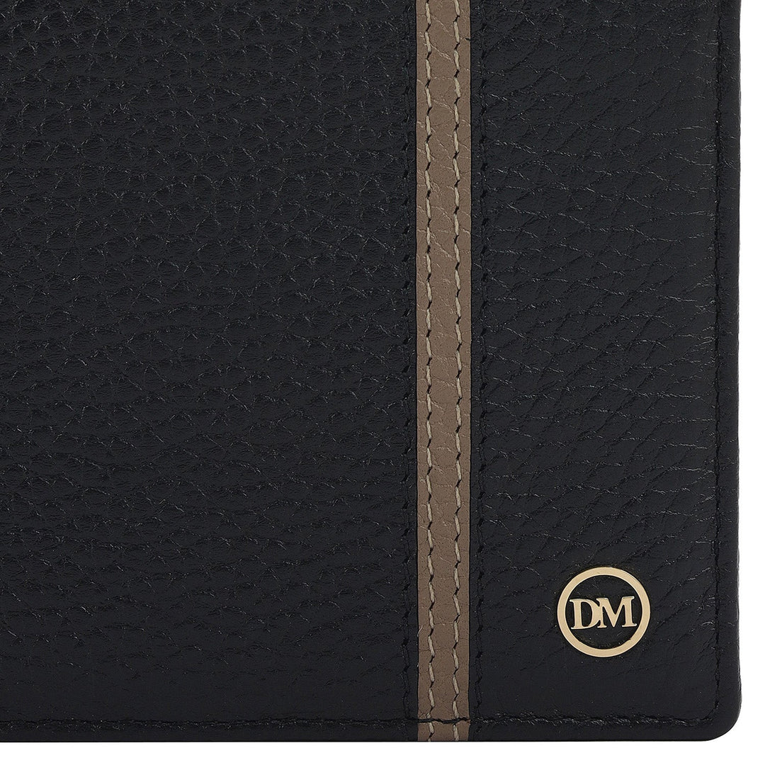 Black Bifold Leather Mens Wallet