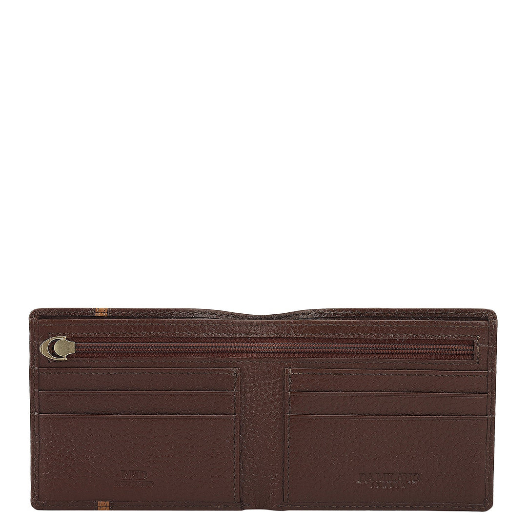 Espresso Bifold Leather Mens Wallet