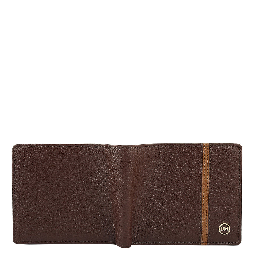 Espresso Bifold Leather Mens Wallet