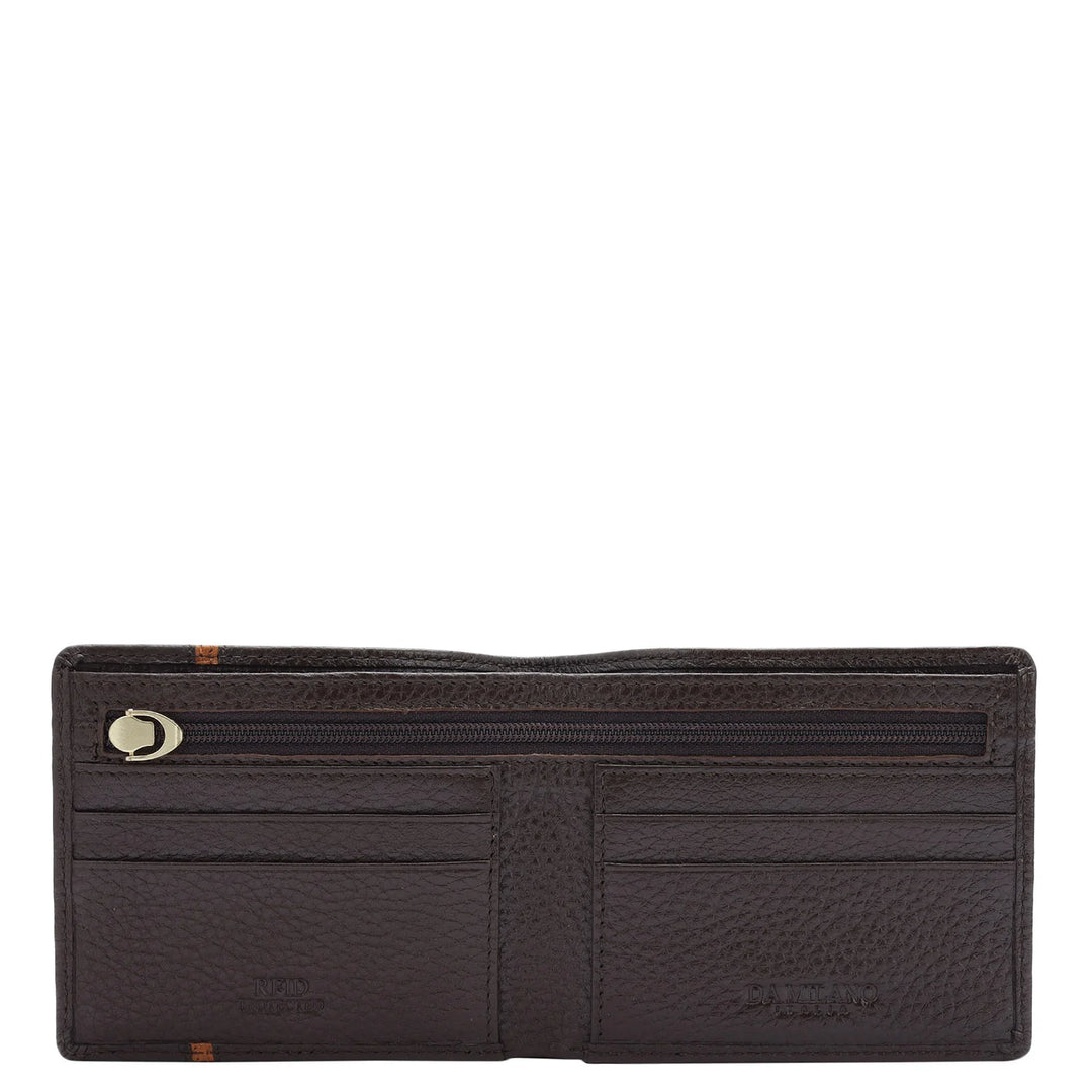 Wax Leather Mens Wallet - Chocolate