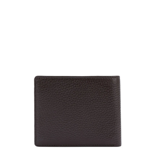 Wax Leather Mens Wallet - Chocolate