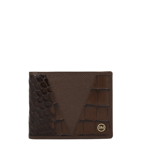 Walnut Bifold Leather Mens Wallet