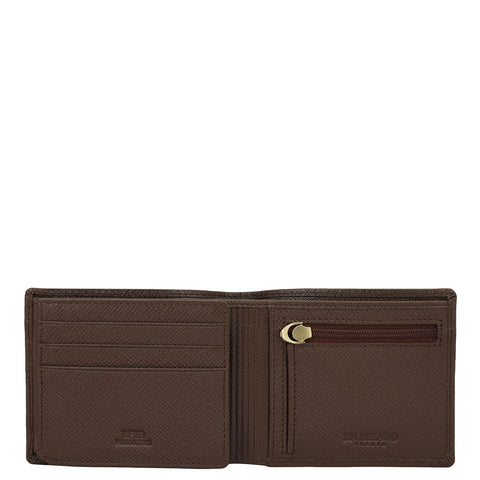 Walnut Bifold Leather Mens Wallet