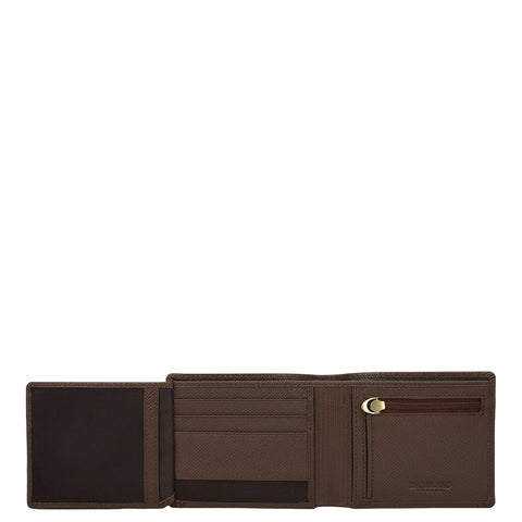 Walnut Bifold Leather Mens Wallet