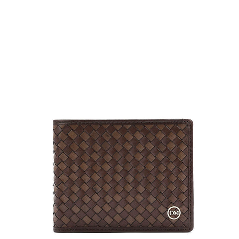 Mat Leather Mens Wallet - Brown