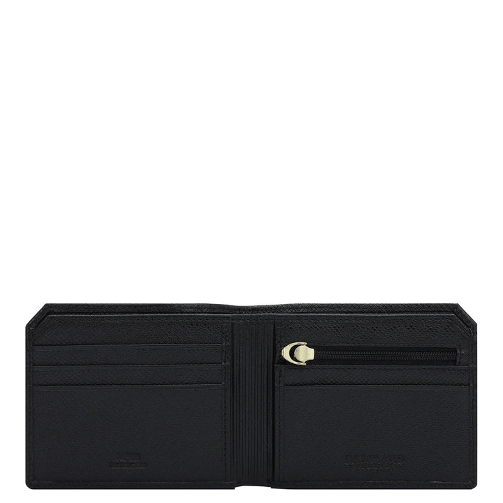 Croco Leather Mens Wallet - Black