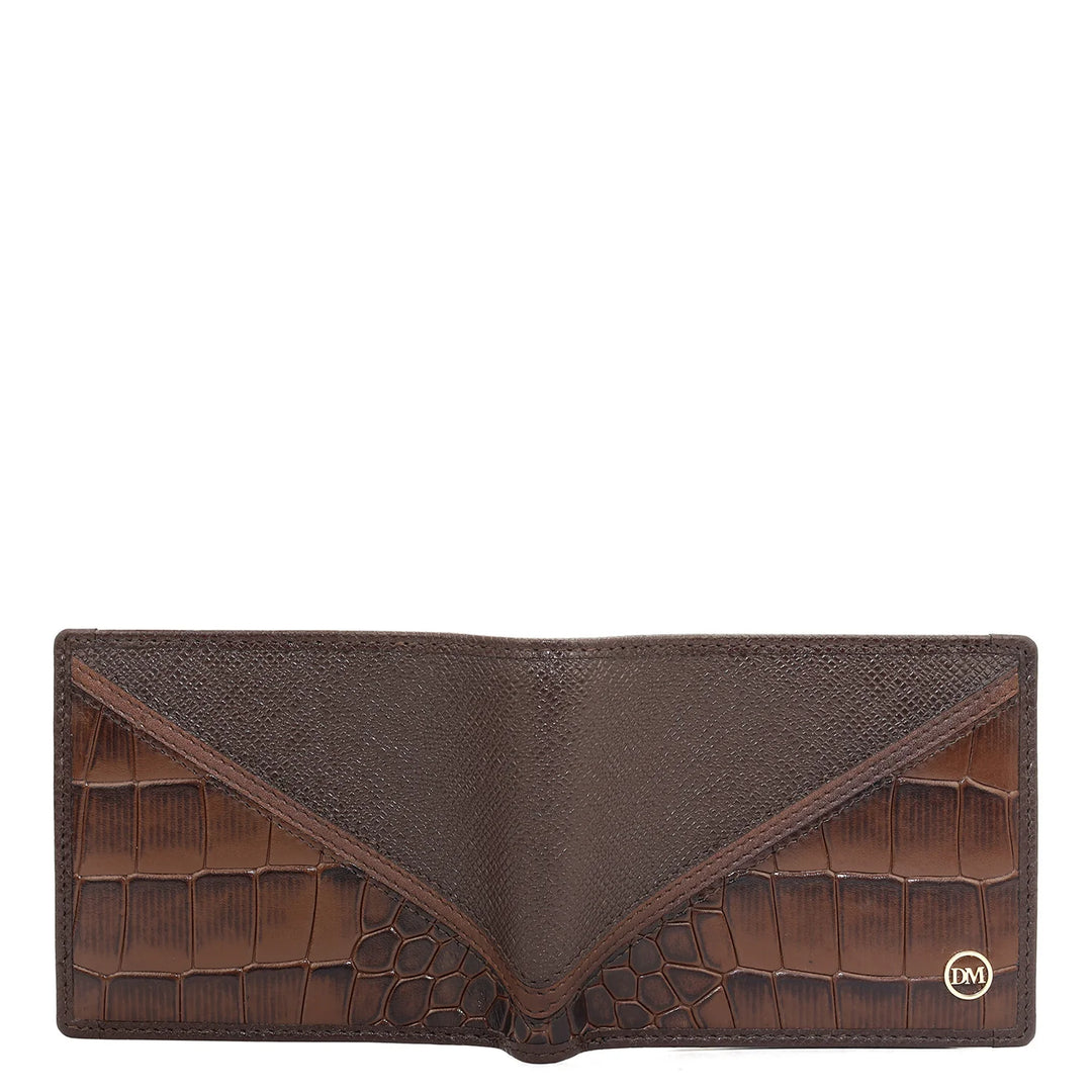 Brown Bifold Leather Mens Wallet