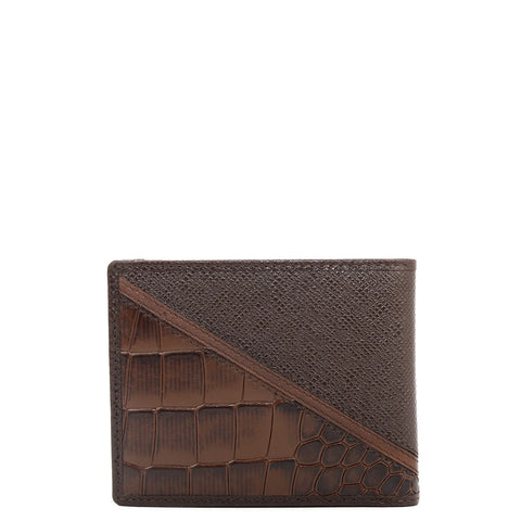 Brown Bifold Leather Mens Wallet