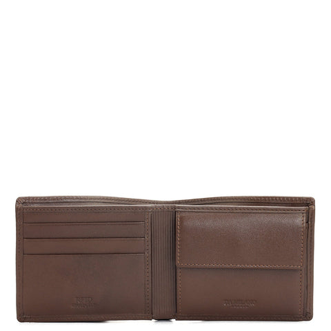 Da Milano Men's Leather Wallet - Brown Bifold