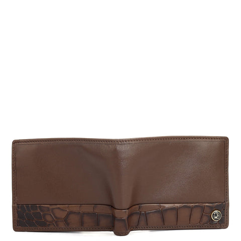Da Milano Men's Leather Wallet - Brown Bifold