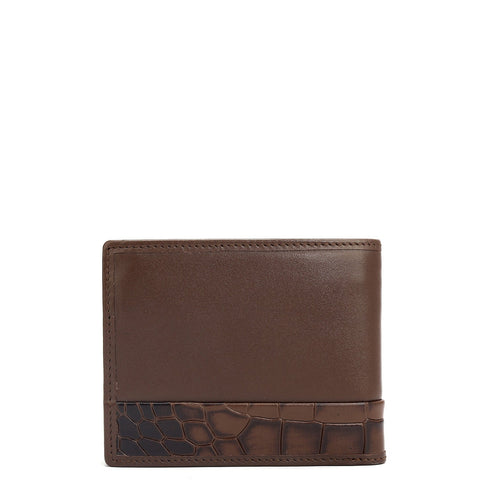 Da Milano Men's Leather Wallet - Brown Bifold