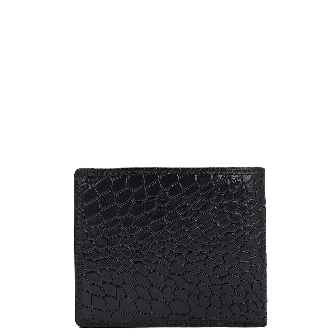 Black Bifold Leather Mens Wallet