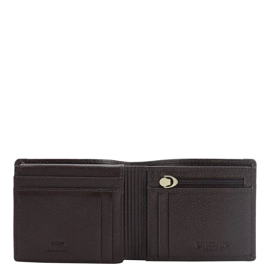 Brown Bifold Leather Mens Wallet