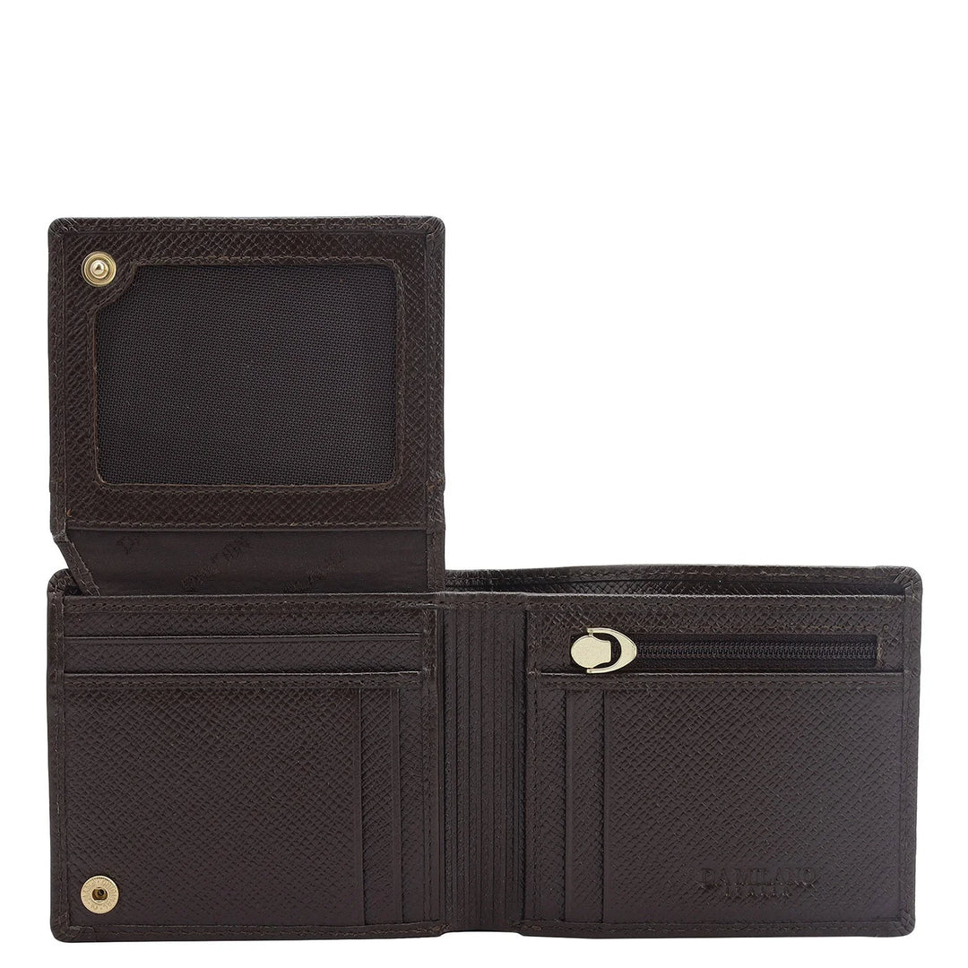 Brown Bifold Leather Mens Wallet