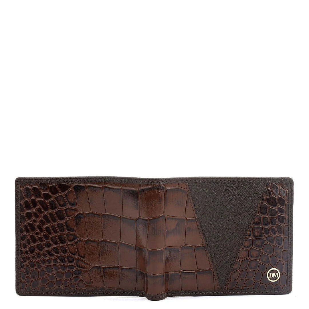 Brown Bifold Leather Mens Wallet