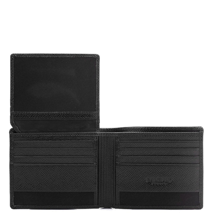 Black Bifold Leather Mens Wallet