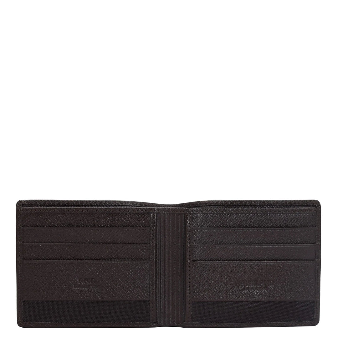 Chocolate Bifold Leather Mens Wallet