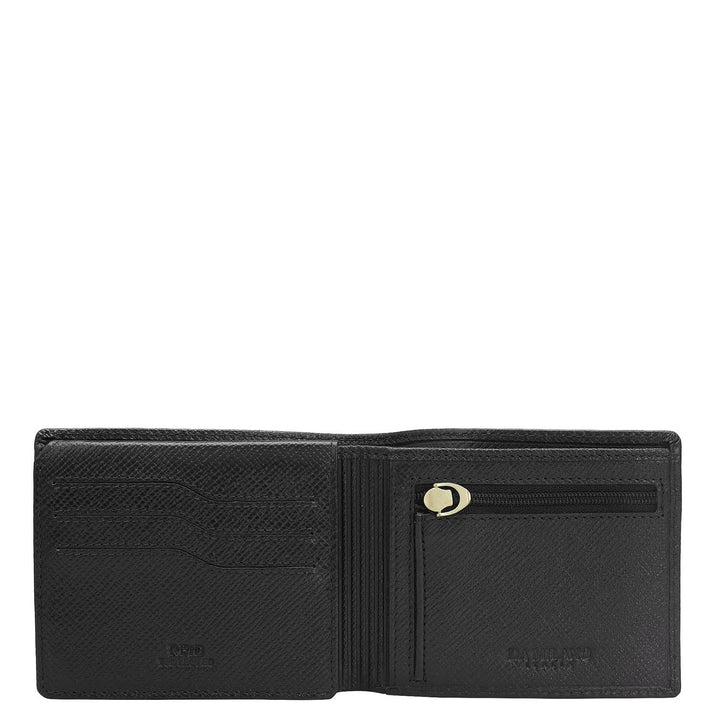 Black Bifold Leather Mens Wallet