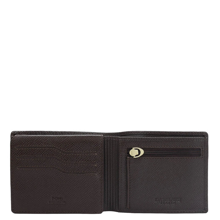 Chocolate Bifold Leather Mens Wallet