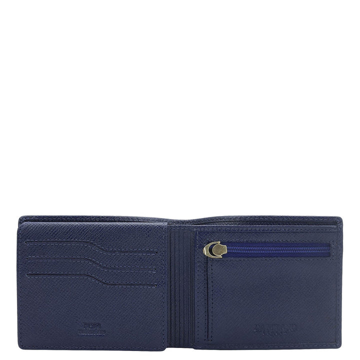 InkBlue Bifold Leather Mens Wallet