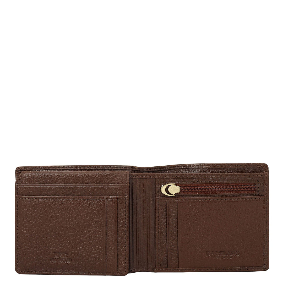 Espresso Bifold Leather Mens Wallet