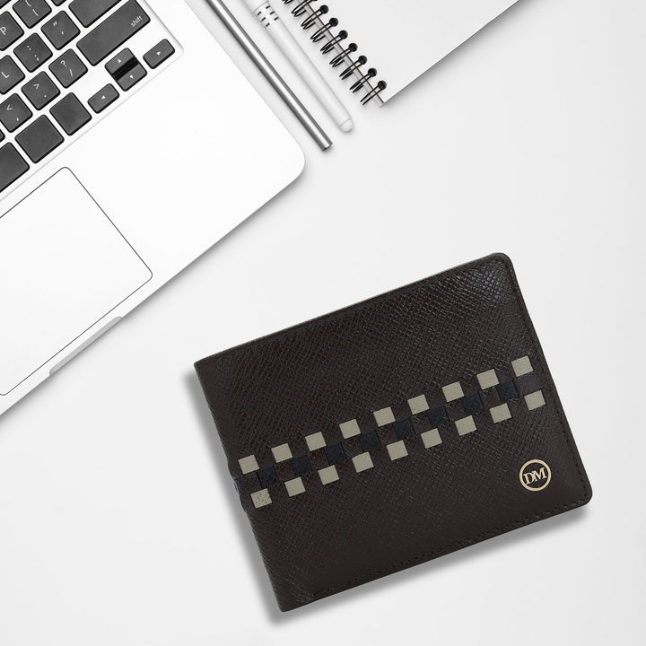 Chocolate Bifold Leather Mens Wallet