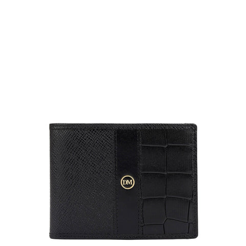 Black Bifold Leather Mens Wallet