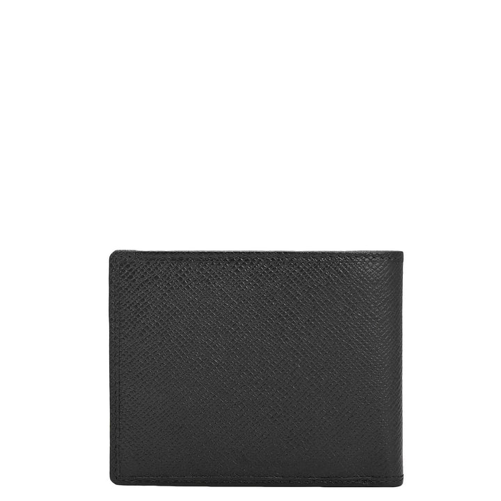 Black Bifold Leather Mens Wallet