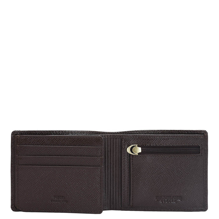 Chocolate Bifold Leather Mens Wallet