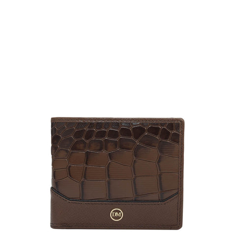 Date Bifold Leather Mens Wallet