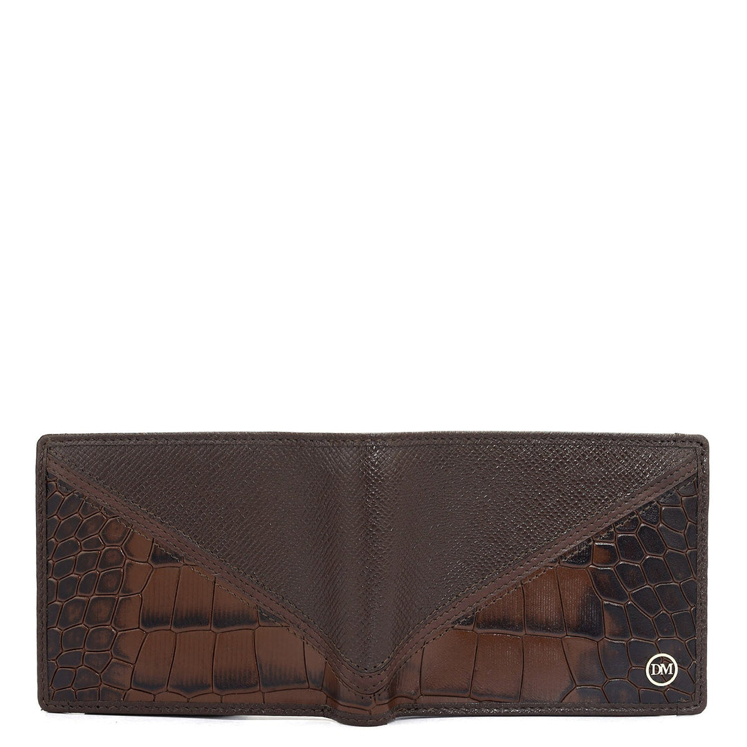 Brown Bifold Leather Mens Wallet