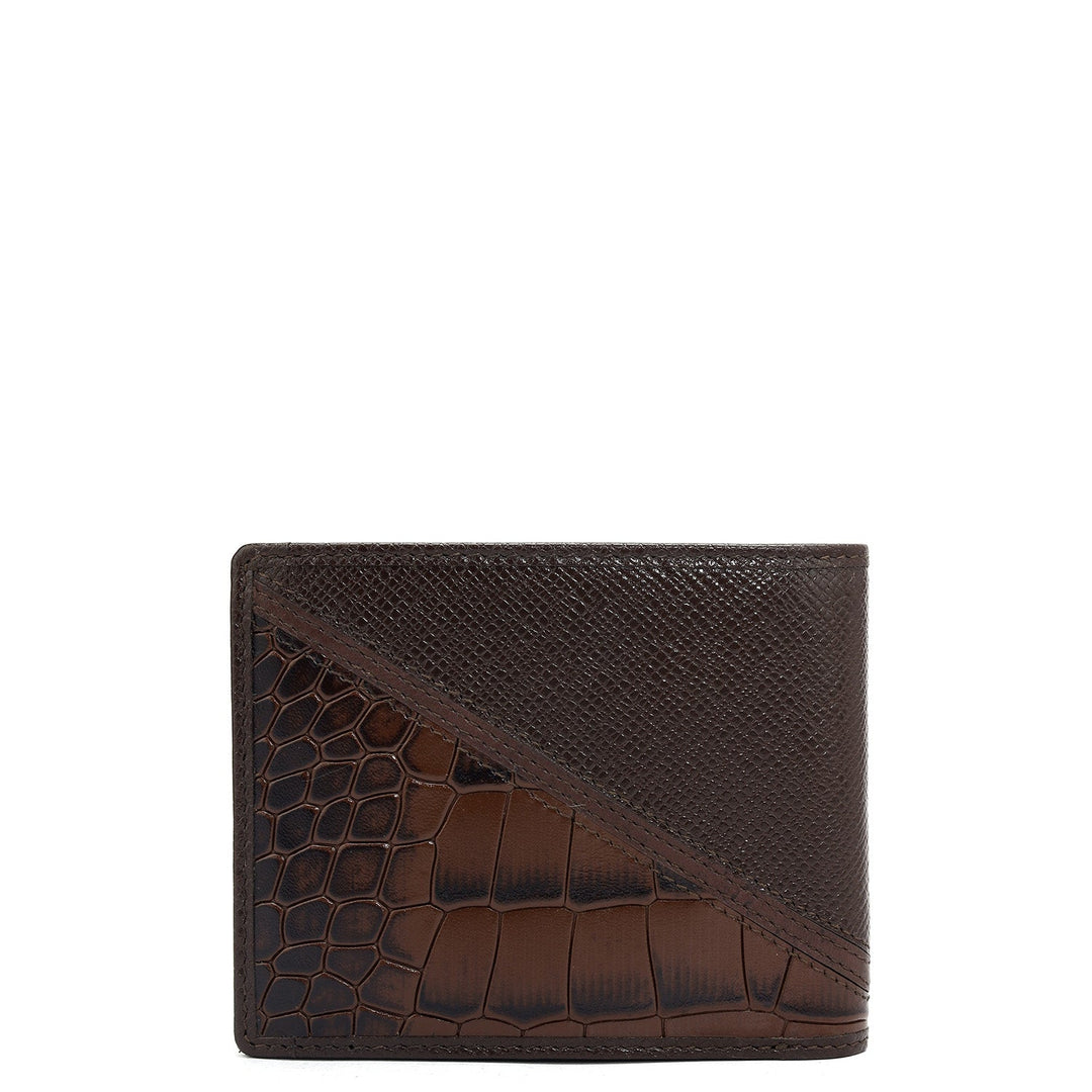 Brown Bifold Leather Mens Wallet