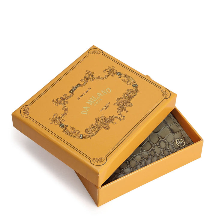Stone Grey Bifold Leather Mens Wallet