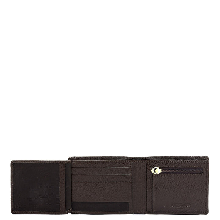 Walnut Bifold Leather Mens Wallet