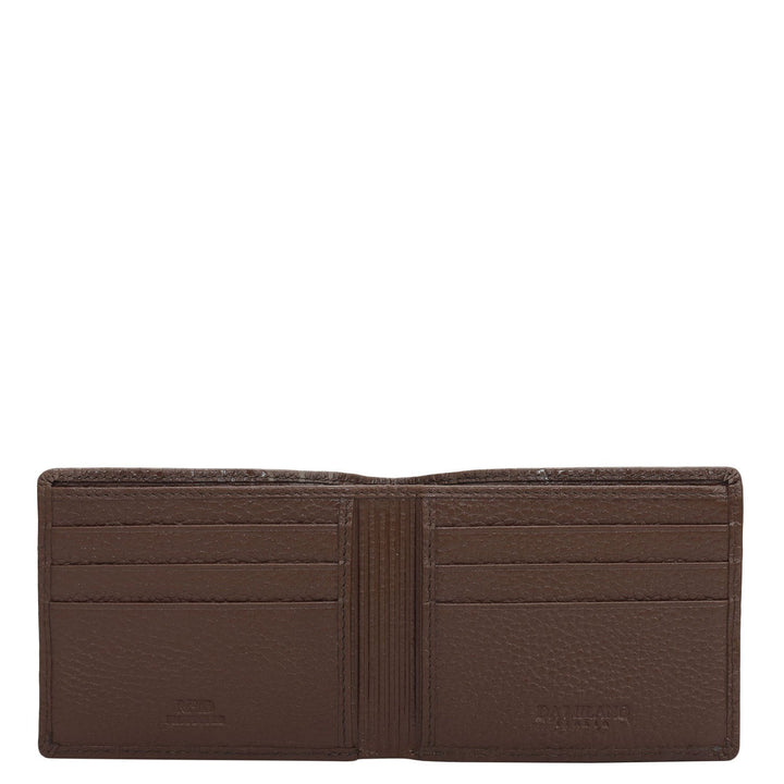 Espresso Bifold Leather Mens Wallet