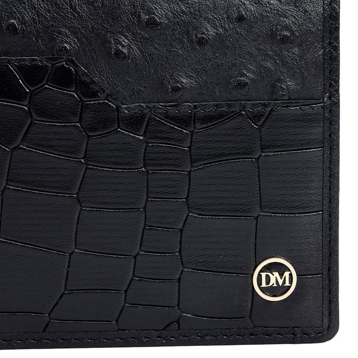 Black Bifold Leather Mens Wallet