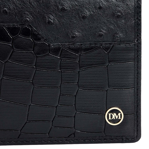 Black Bifold Leather Mens Wallet