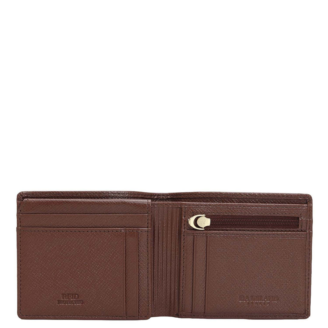 Date Bifold Leather Mens Wallet
