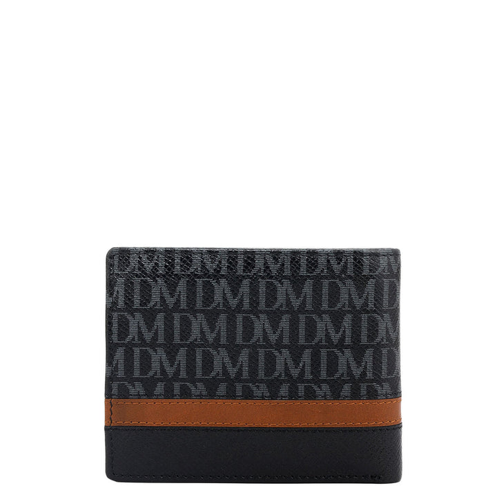 Black Bifold Leather Mens Wallet