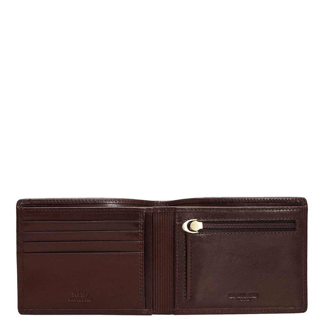 Brown Bifold Leather Mens Wallet