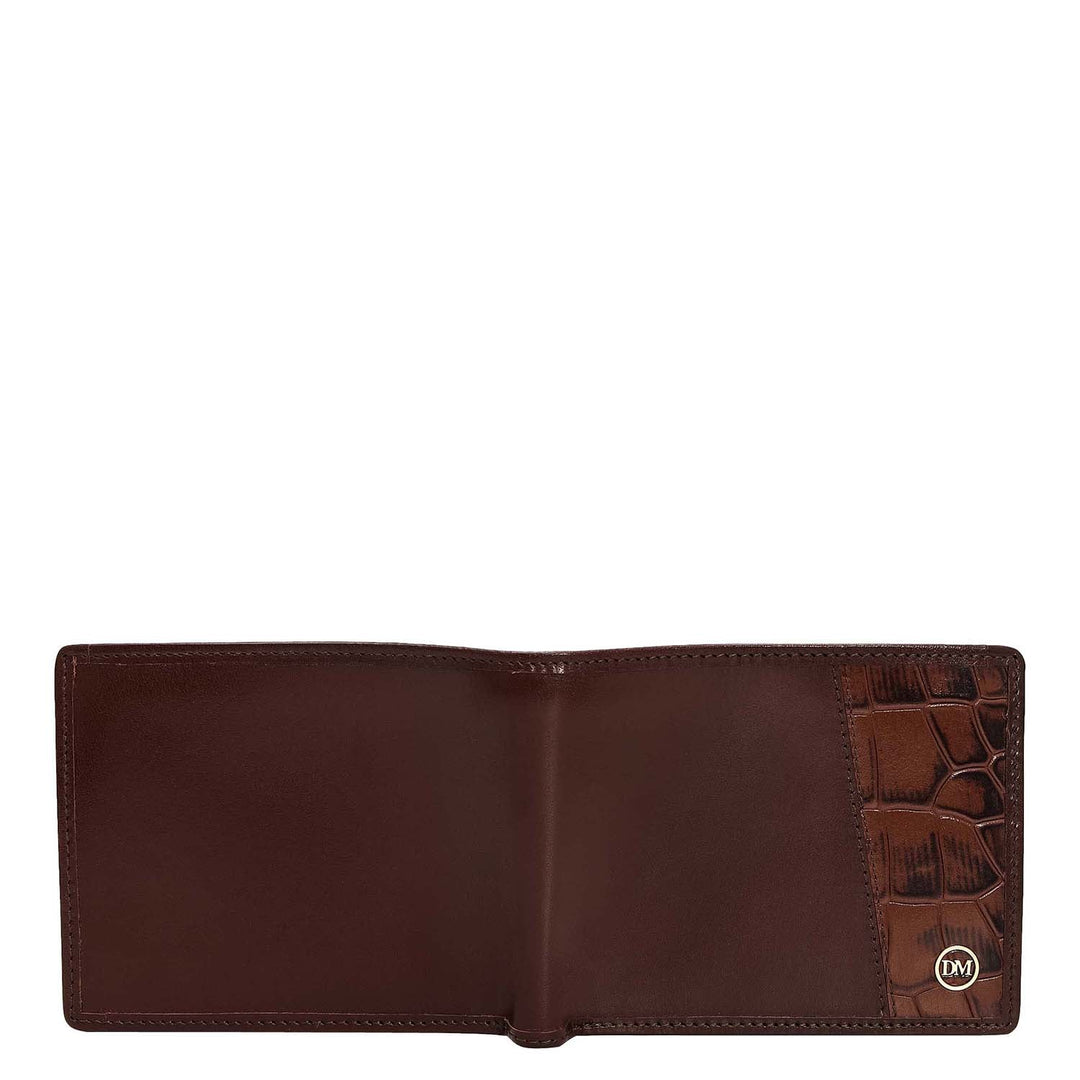 Brown Bifold Leather Mens Wallet