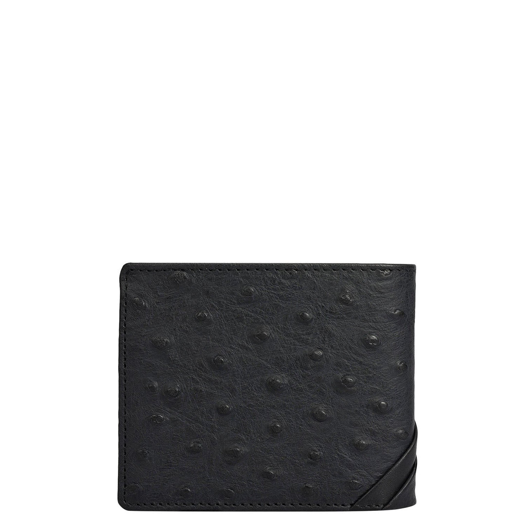 Black Bifold Leather Mens Wallet
