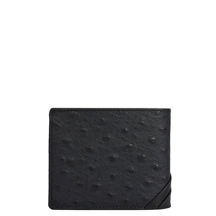 Black Bifold Leather Mens Wallet