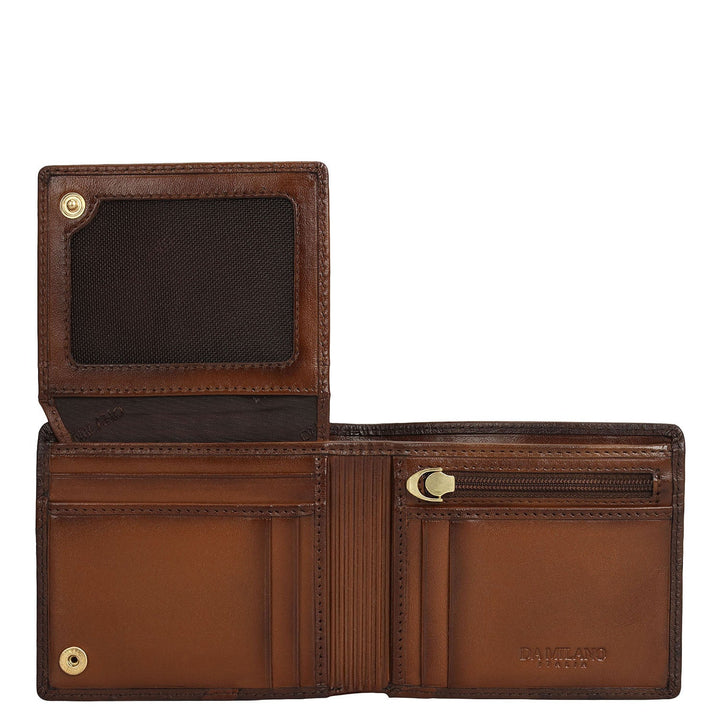 Mocha Bifold Leather Mens Wallet