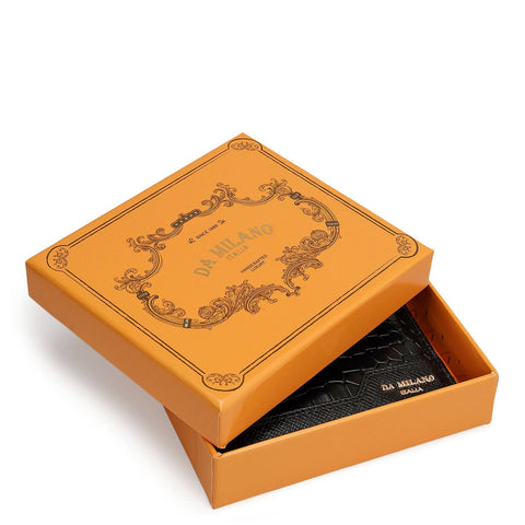 Black Bifold Leather Mens Wallet