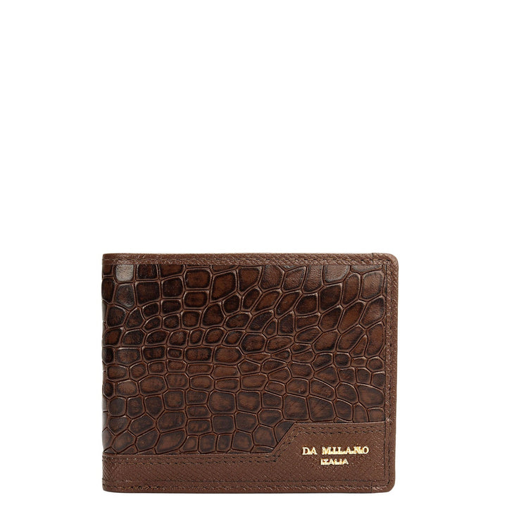 Walnut Bifold Leather Mens Wallet