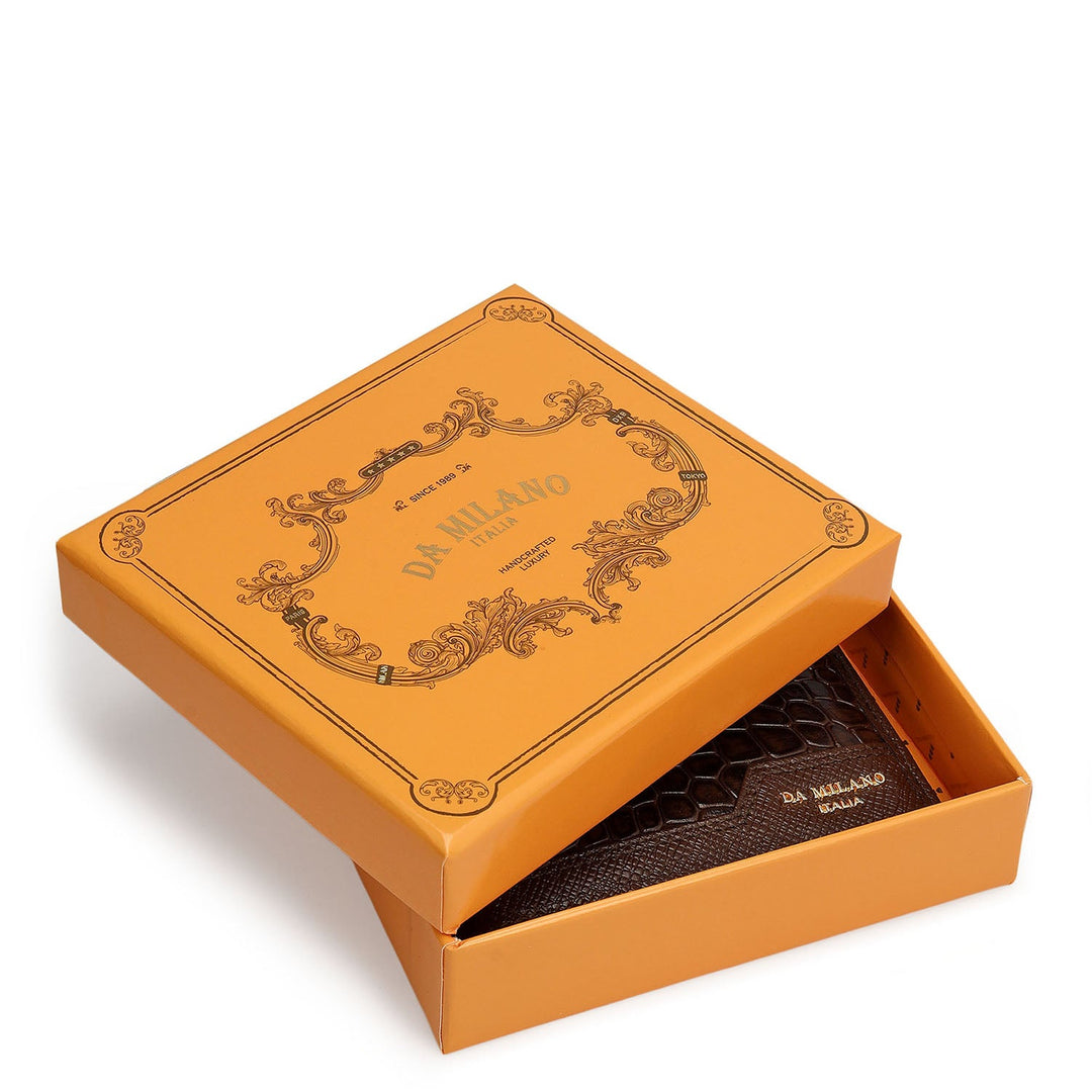 Walnut Bifold Leather Mens Wallet